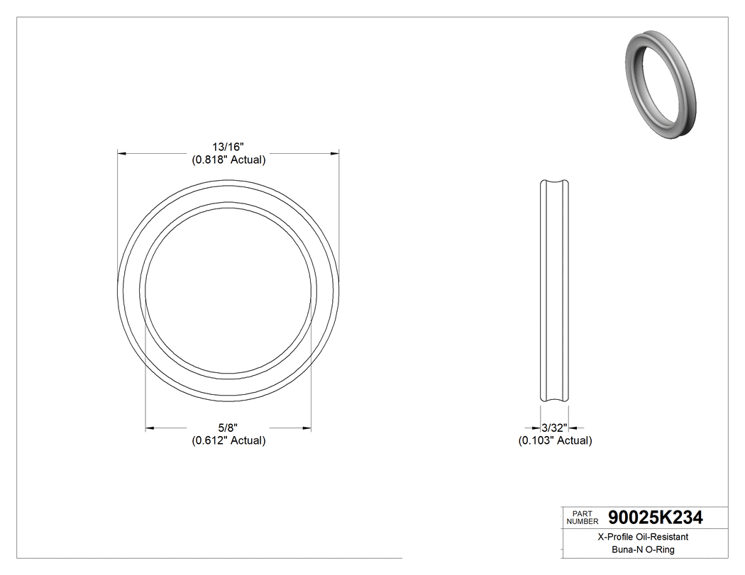 Technical drawing - 90025K234